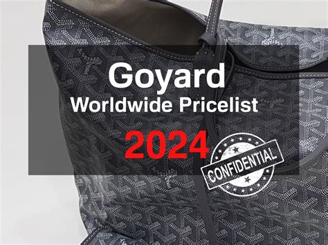 goyard price usa|Goyard price list 2024.